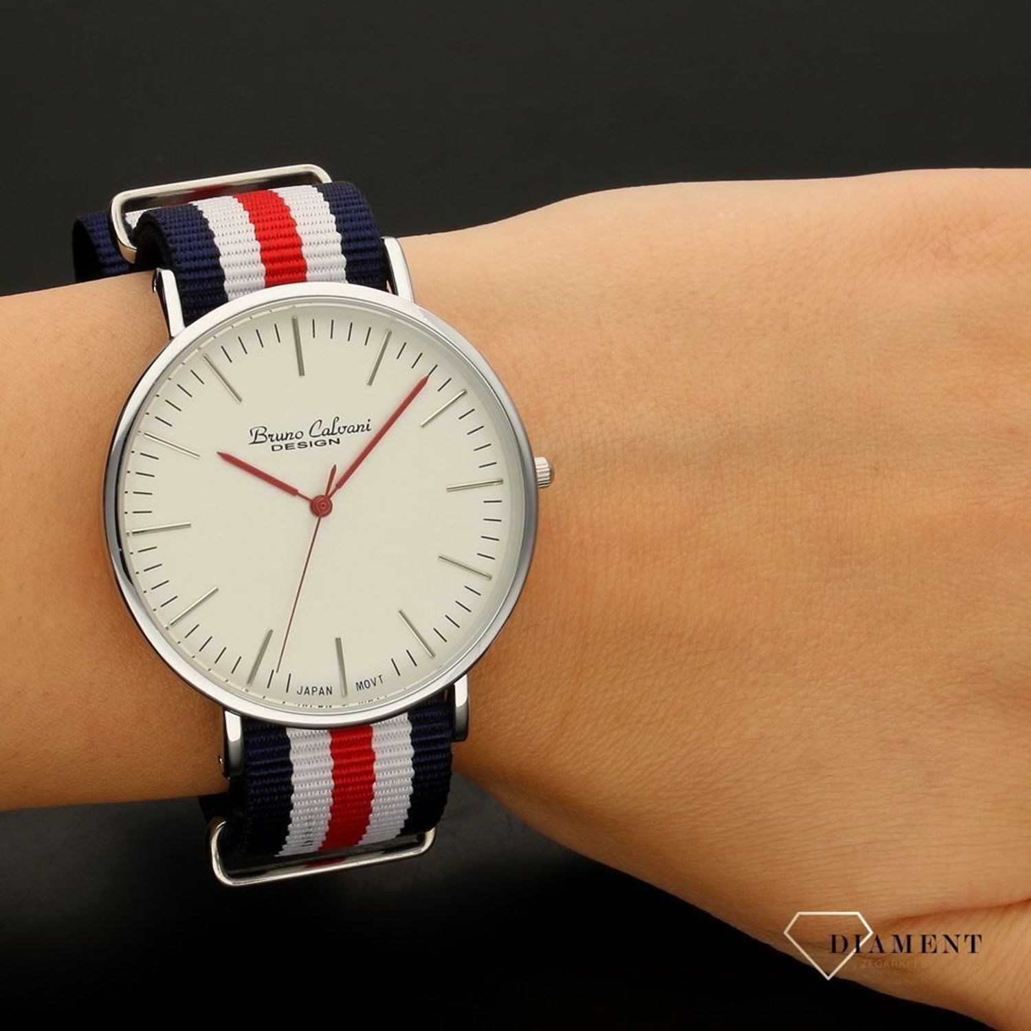 Zegarek męski Bruno Calvani BC90818 SILVER czerwony (1).jpg